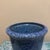 Contemporary Vintage Minimalist Flared Ceramic Vessel in Speckled Cobalt Blue Glaze For Sale - Image 3 of 7