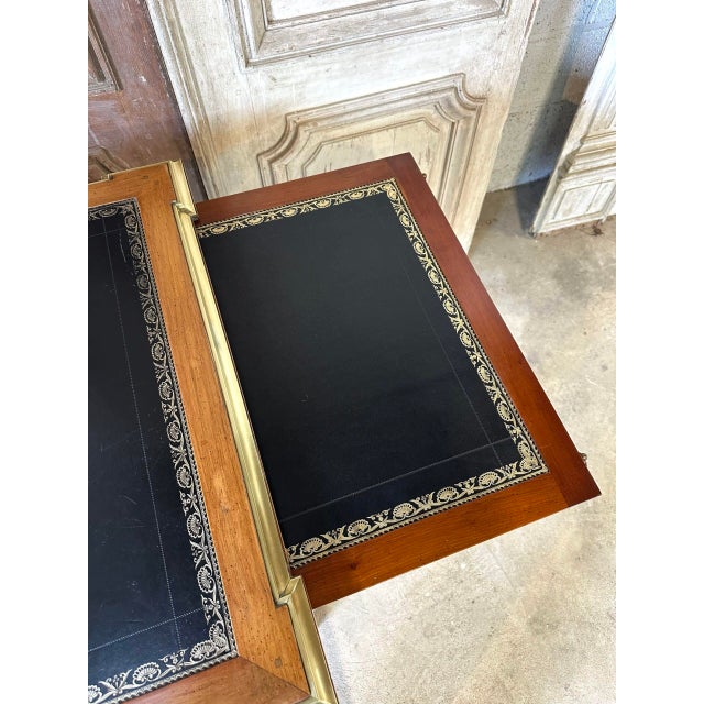 Louis XVI Style Flat Desk, France, 1970 For Sale - Image 9 of 18