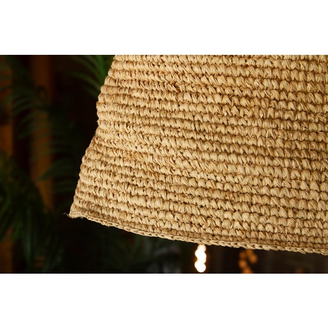 1990s Monumental Dome Shape Sea Grass Woven Lantern For Sale In Los Angeles - Image 6 of 7
