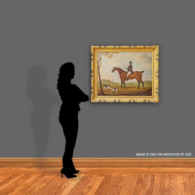 William Nedham, Bay Horse and Hounds, 1826, Oil Painting on Canvas, Framed For Sale - Image 4 of 8