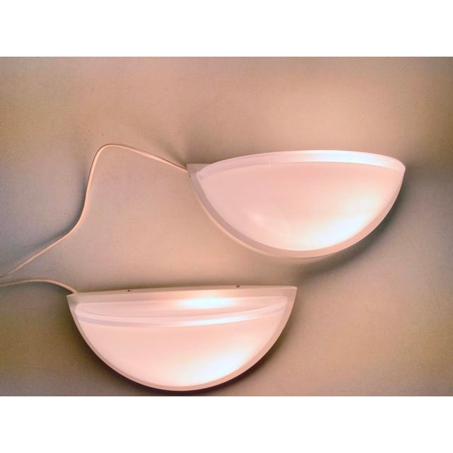1990s Wall Lamps from Glashütte Limburg, 1970s-1980s Design, Set of 2 For Sale - Image 5 of 13