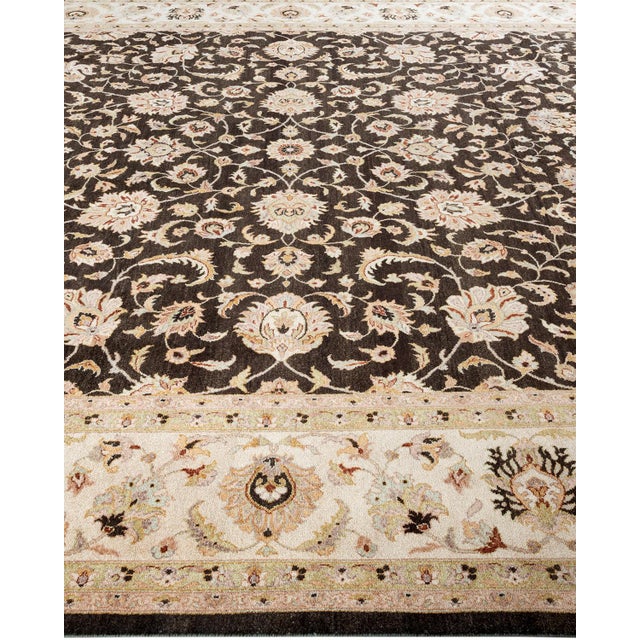 Solo Rugs Mogul, One-of-a-Kind Handmade Area Rug - Green, 9' 1" x 12' 2" For Sale - Image 4 of 8