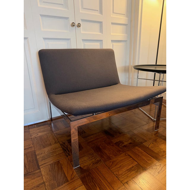 Modern 2 B&b Italia Words Chairs by Jefferey Bernett & 1 B&b Italia Fat-Fat Patricia Urquiola Side Table For Sale - Image 3 of 8