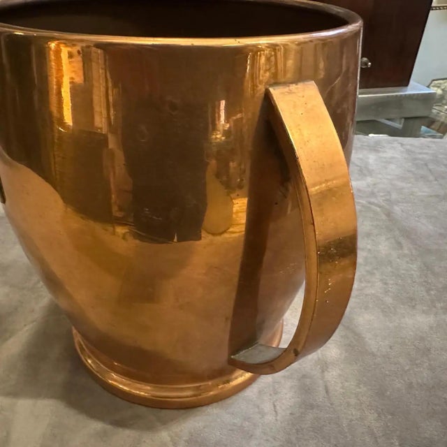 1950s 1950s Mid-Century Modern Copper Italian Wine Cooler by Cinzano For Sale - Image 5 of 14