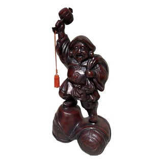Large Japanese Daikoku Statue, 1950s For Sale