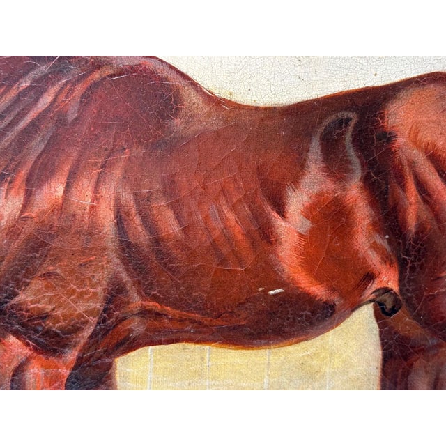 Wood Circa 1843 Signed Charles Bilger Spalding Chestnut Hunter British Equestrian Oil Painting For Sale - Image 7 of 18