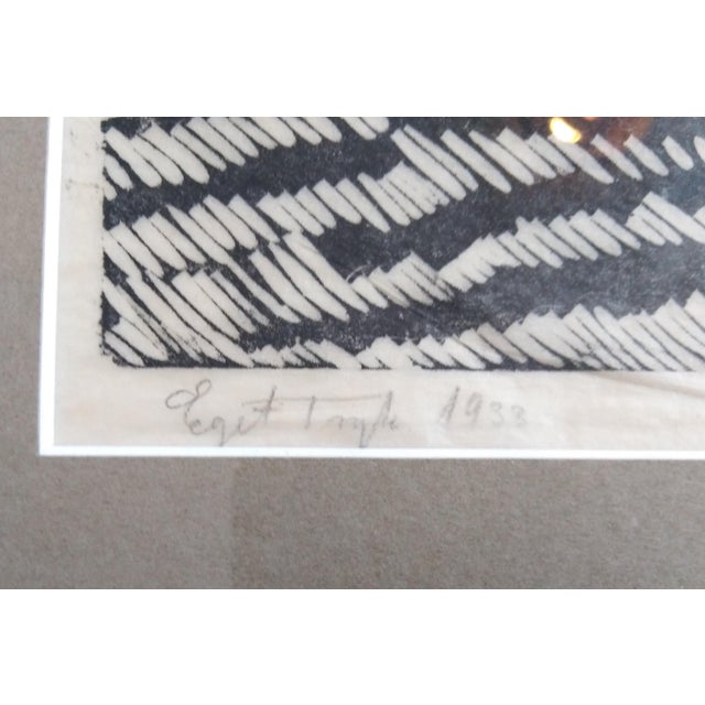 Axel Salto, Deer, Woodcut, 1933 For Sale - Image 4 of 8