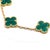Green Vca 18k Yellow Gold Malachite Alhambra Bracelet For Sale - Image 8 of 9