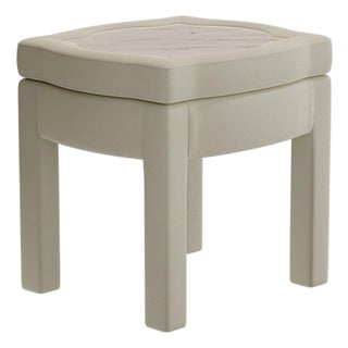 Nougat Boucle Piero Ottoman by Ceraudo For Sale