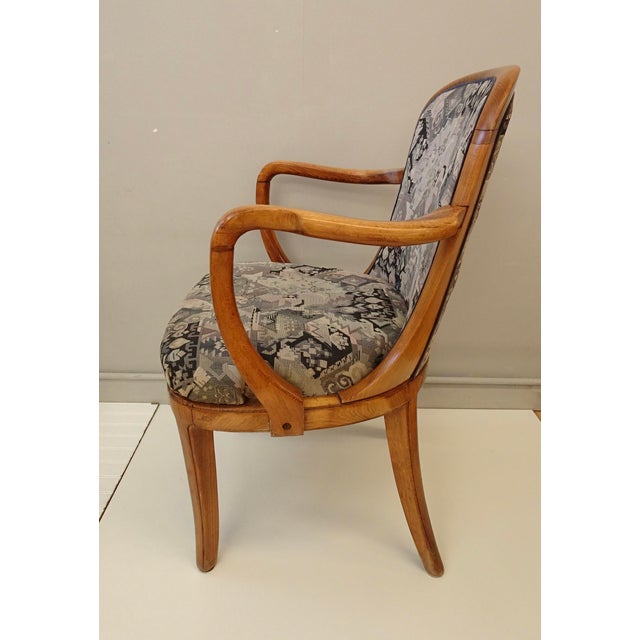 4 Art Deco Chairs From RMS Caronia Ocean Liner 1940's For Sale - Image 10 of 18