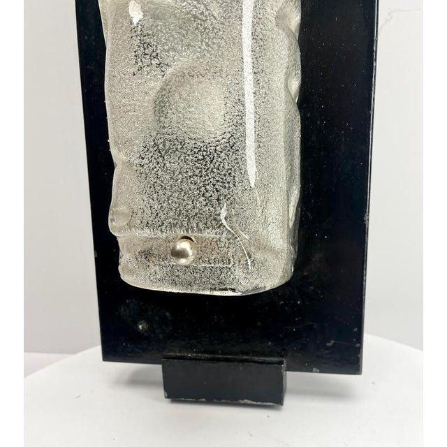 Vintage Iceglass Lamps from Rudolf Zimmermann Bamberg RZB, Germany, 1970s, Set of 2 For Sale - Image 4 of 11