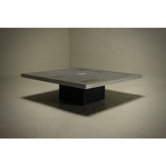 Blue Brutalist Coffee Table by Raf Verjans, 1980s For Sale - Image 8 of 14