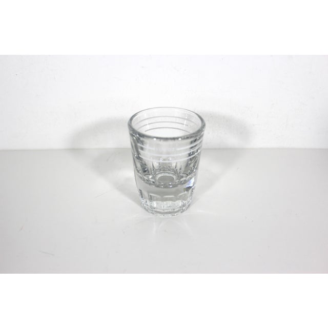 Vintage Libbey Glass Jigger White Lines Bar Measure 1 1/2 Ounce Oz Measuring Cup Shot Bar Cart Styling, Cocktail Alcohol Heavy Bottom Fluted For Sale - Image 11 of 11