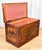 Arts & Crafts Antique Arts & Crafts Flemish Pyrography Storage Chest Box For Sale - Image 3 of 10