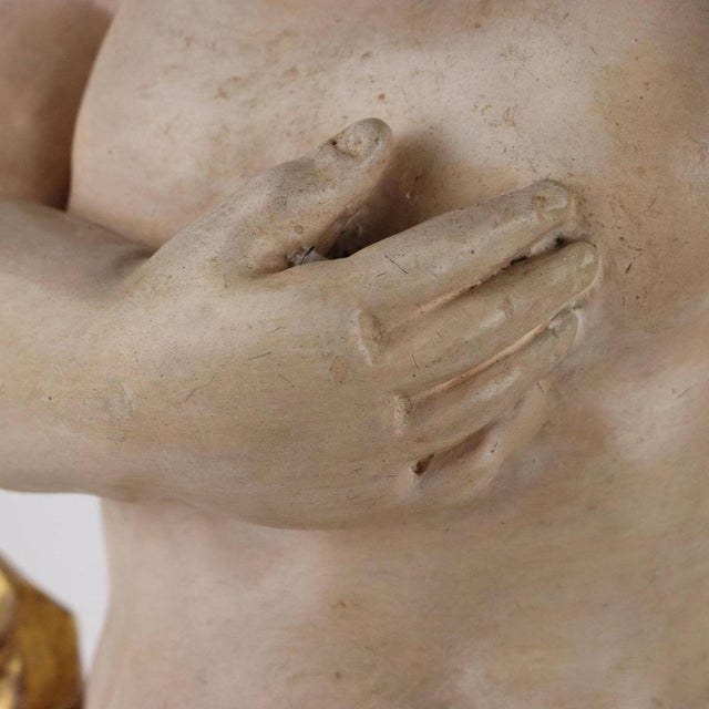 Wooden Putto Torch Holder For Sale - Image 6 of 10