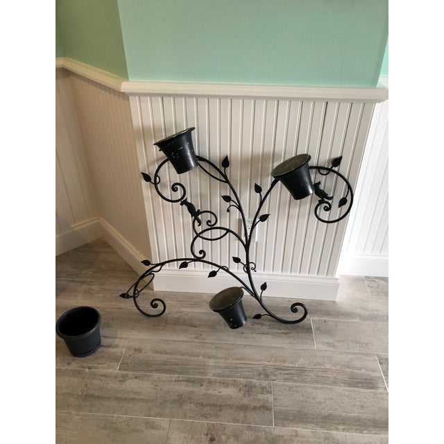 1940s Wrought Iron Wall Plant Holder Chairish