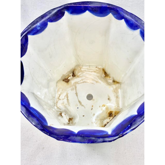 Vintage Heavy Mexican Sunflower Planter For Sale In New Orleans - Image 6 of 12