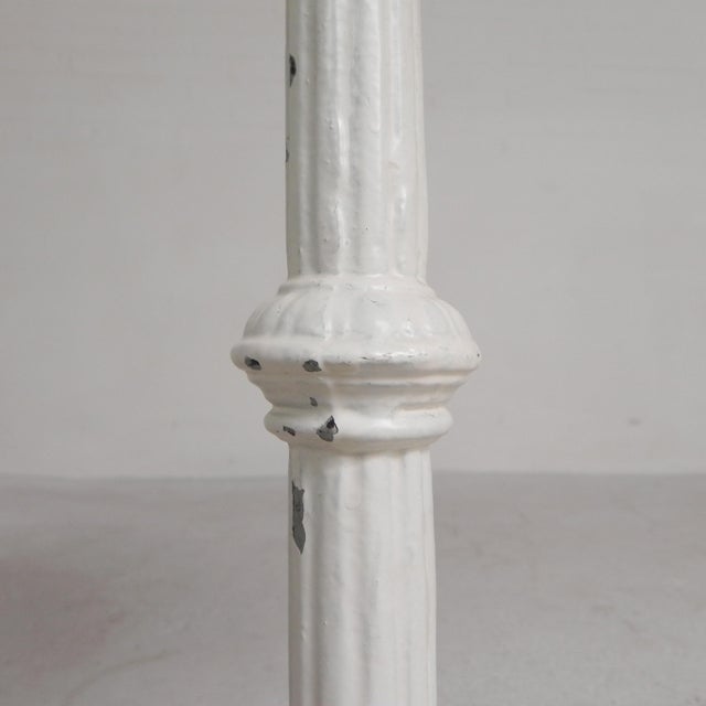 Bistro Table with Cast Iron Legs and Marble Top, 1920s For Sale - Image 14 of 18