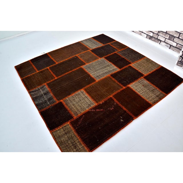 Turkish 1960s Turkish Handmade Goathiar Wool Kilim Rug For Sale - Image 3 of 10