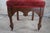 Mid 20th Century 2 Victorian Gothic Revival Walnut Carved Throne Chairs Tufted Red Velour Pair For Sale - Image 12 of 12