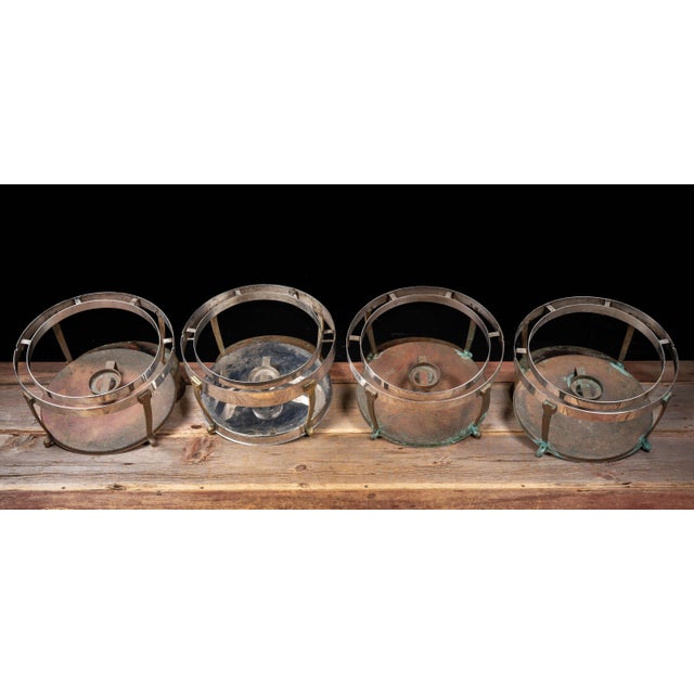 Copper Antique Copper Rolltop Chafer Servers - Set of Four For Sale - Image 8 of 18