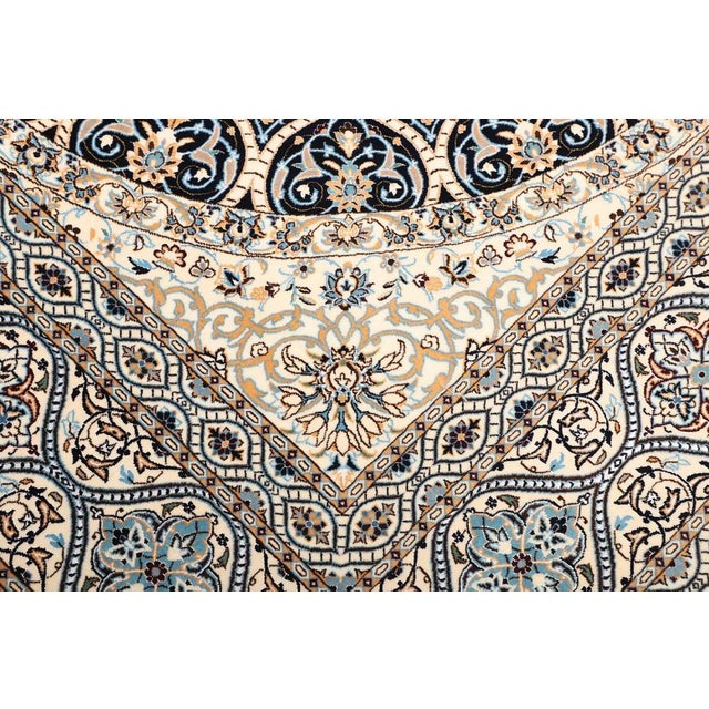 Nain Hand-Knotted Rug in Virgin Wool For Sale - Image 6 of 11