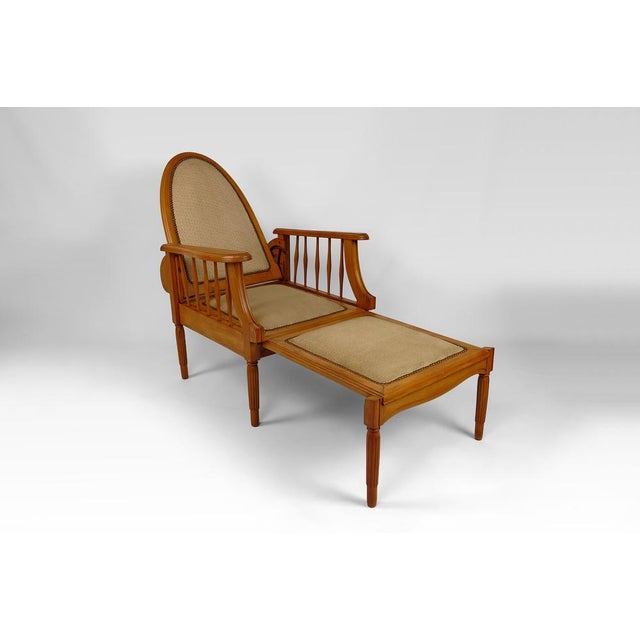 "Morris" type armchair / lounge chair in beech. Art Deco. France, Circa 1925. Manufacturer's plaque on the back: "Fauteuil...