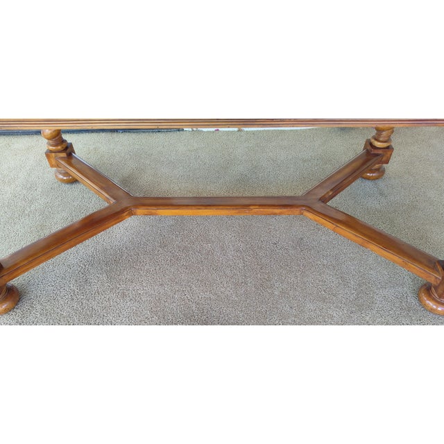 1990s French Barley Twist Style Dining Table For Sale - Image 10 of 13