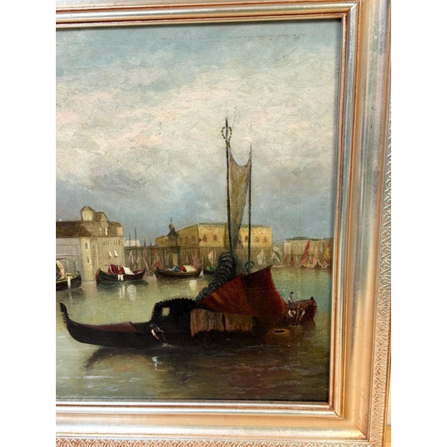 Art Deco 19th-Century Italian Venetian Capriccio of the Bacino di San Marco For Sale - Image 3 of 18