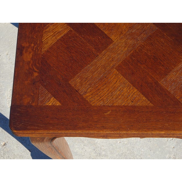 Louis XV Oak Folding Table, 1950s For Sale - Image 18 of 18