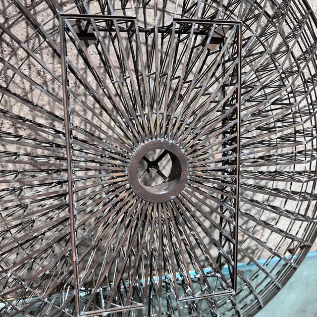 1970s Abstract Grid Wall Sculpture Bronze For Sale - Image 10 of 10