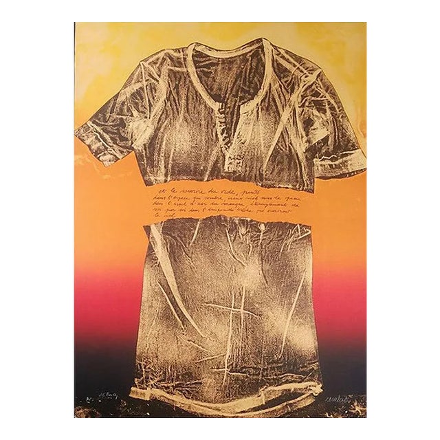 Ât le sourire du vide - Original Silkscreen by Antonio Recalcati - Late 1900 Late 1900 For Sale