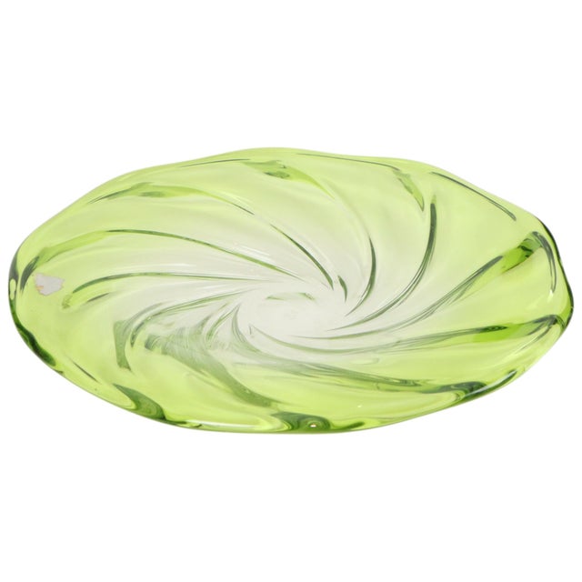 Large Crystal Fruit Bowl from Val Saint Lambert, 1950s For Sale - Image 9 of 14