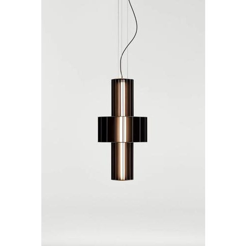 Babel T Me Black Mate Suspended Lamp by Stephen Burks for Parachilna For Sale - Image 4 of 9