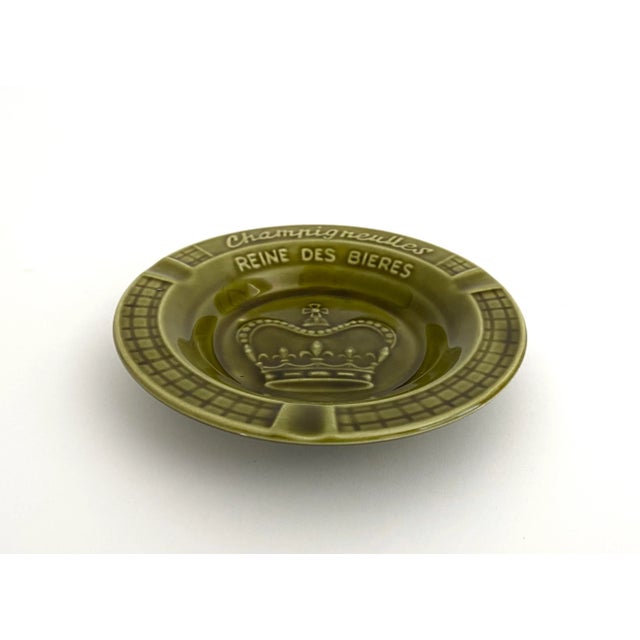Digoin & Sarreguemines French Champignuelles Promotional Ashtray For Sale - Image 4 of 6