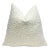 Off White Boucle Throw Pillow With Feather Down Insert For Sale