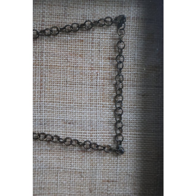 Vintage Framed Chinese Changming Suo Longevity Lock Amulet For Sale - Image 12 of 18