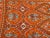 Vintage Paisley Silk Oblong Scarf in Orange colors For Sale - Image 11 of 12