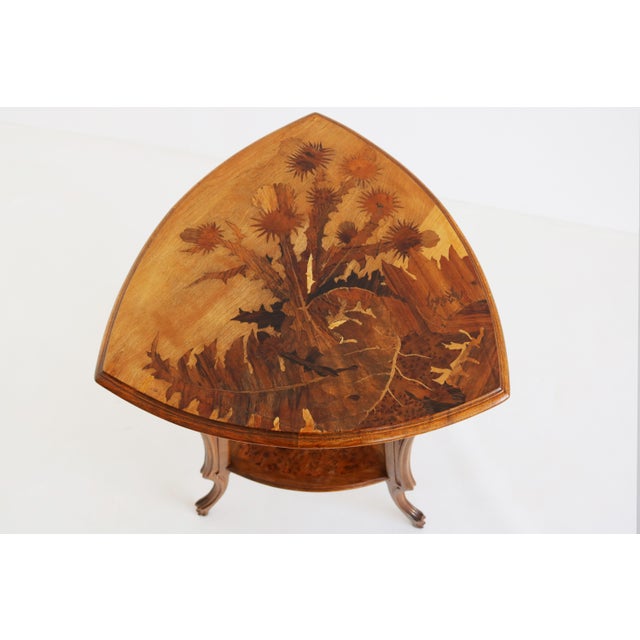 Antique French Art Nouveau Side Table by Emile Galle, 1900 For Sale - Image 9 of 15