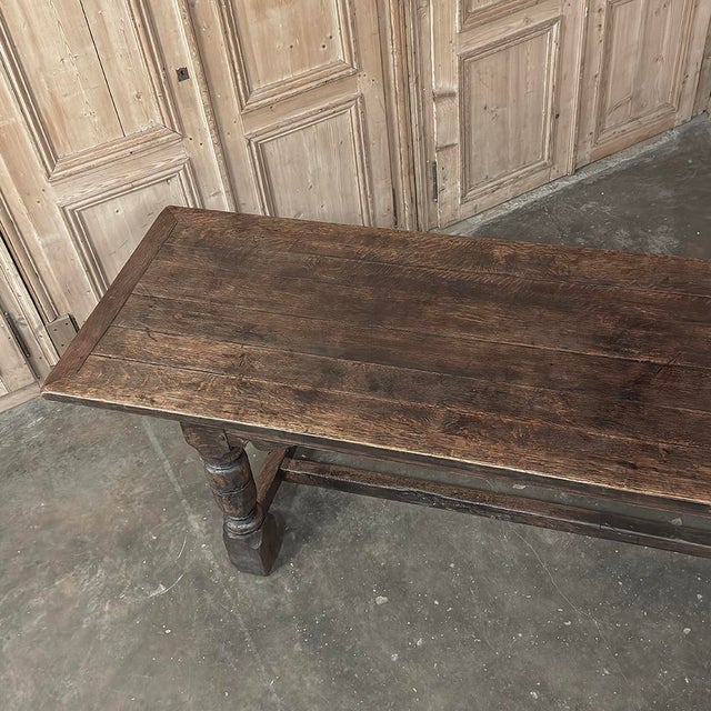 19th Century Rustic Country French Trestle Banquet Table For Sale - Image 17 of 17