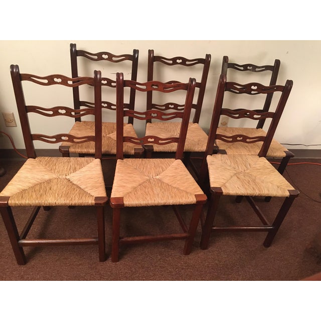 American Country Mahogany Chippendale Ribbon-Backed Chairs Set of Six C1820s For Sale - Image 11 of 11
