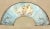 Very early paper or parchment fan of the period, Louis XV, very finely hand painted in gouache, pen & ink portraying...