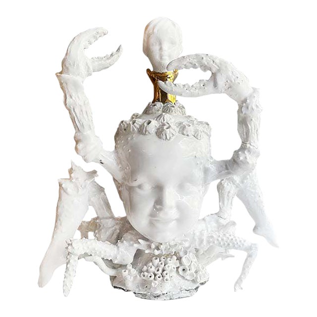 "Lobster Boy #5," Porcelain Sculpture by Robert Hechler For Sale