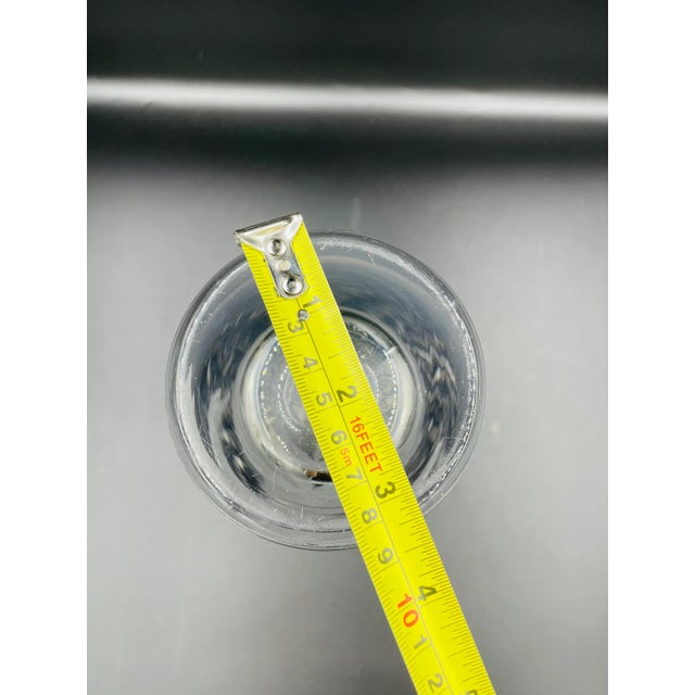 Vintage Modernist Etched Thistle Vase For Sale - Image 12 of 13