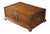 Vintage Campaign Style Coffee, Cocktail Table or blanket chest, circa 1980s. Features a rectangular frame made from...