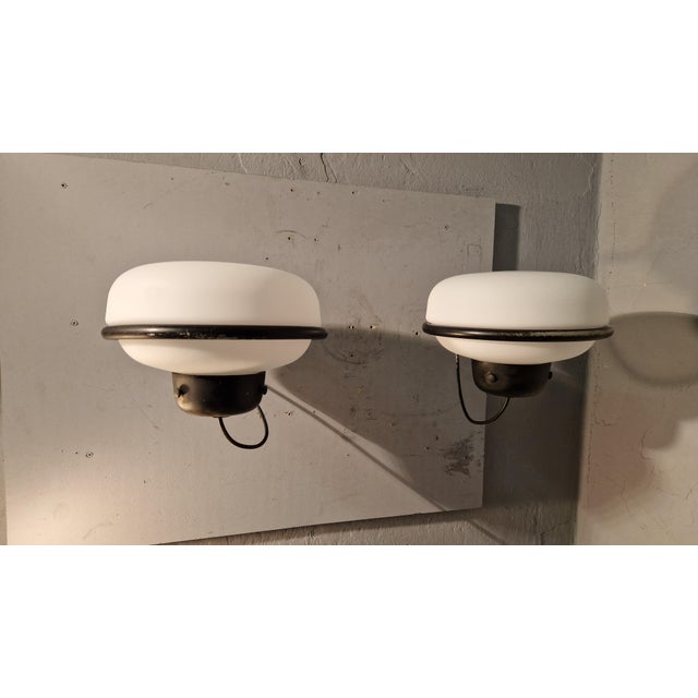 Gino Sarfatti Model 228/E Wall Lights by Gino Sarfatti for Arteluce, 1957, Set of 2 For Sale - Image 4 of 13