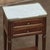 Antique French Directoire Mahogany End Table With Carrara Marble For Sale - Image 14 of 15