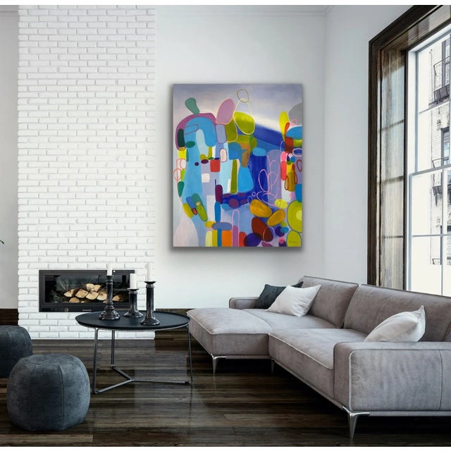 Contemporary Abstract Original Oil Painting For Sale - Image 4 of 12