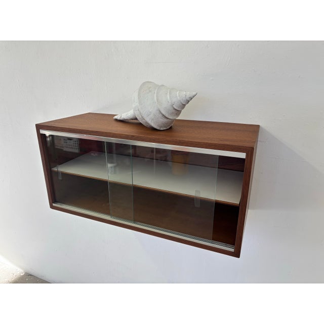 Mid 20th Century Pair of Floating Wall Cabinets in the Style of George Nelson For Sale - Image 12 of 12