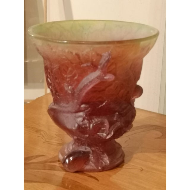 Purple Crystal Vase from Daum France For Sale - Image 11 of 13